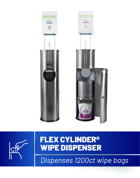 Flex Cylinder Stainless Steel Wipe Dispenser