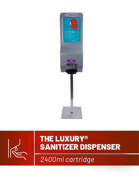 Luxury Manual Hand Sanitizer Stand And Dispenser - Terraboost