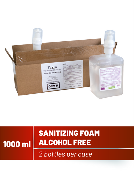 1000mL Alcohol-Free Hand Sanitizing Foam- 2 Bottles per Case
