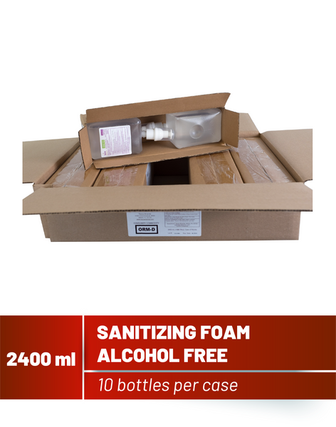 2400mL Alcohol-Free Hand Sanitizing Foam - 10-bottles per case