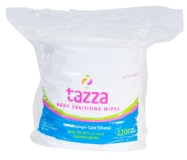 1200ct Alcohol-Based Hand Sanitizing Wipes Bag- 4 Bags per Case