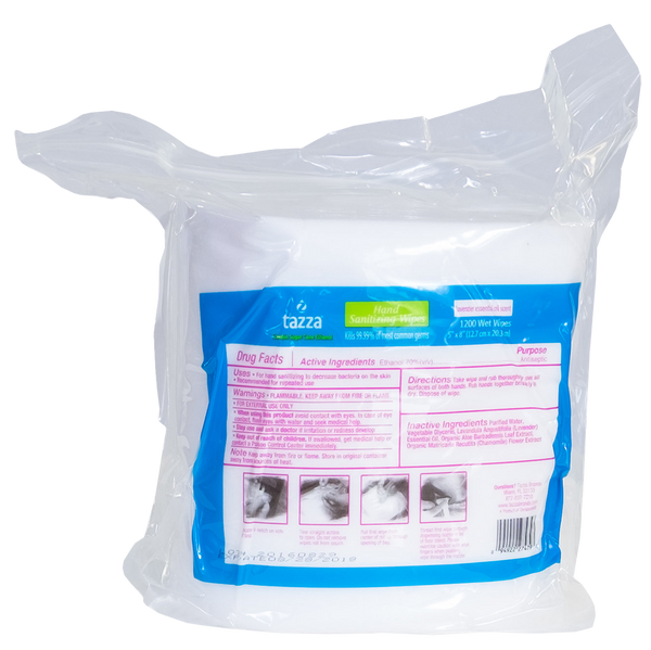 1200ct Alcohol-Based Hand Sanitizing Wipes Bag- 4 Bags per Case