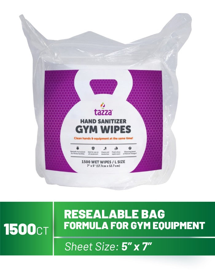 1500ct Gym Wipes Bags - 4 Bags per Case
