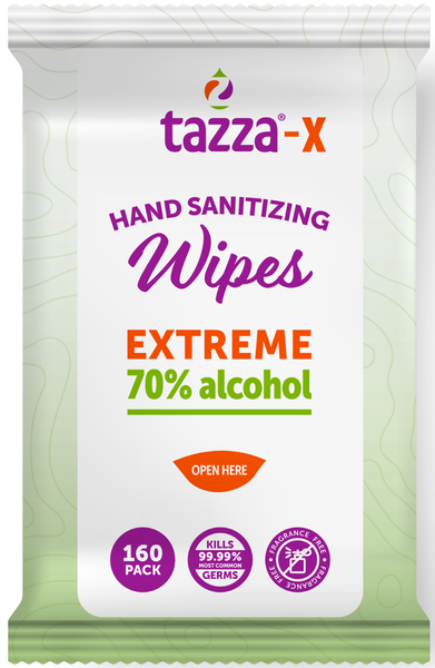 160ct Alcohol-Based Hand Sanitizing Wipes - 30 Packs per Case