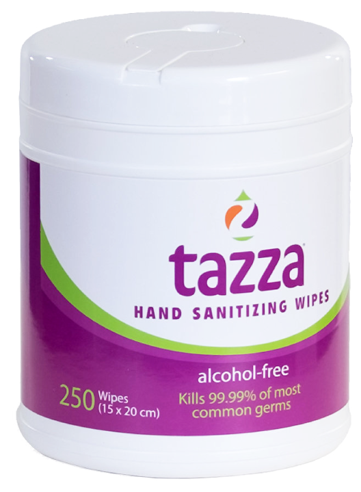 Tazza Alcohol Free Hand & Surface Disinfectant Wipes - 250ct Tub