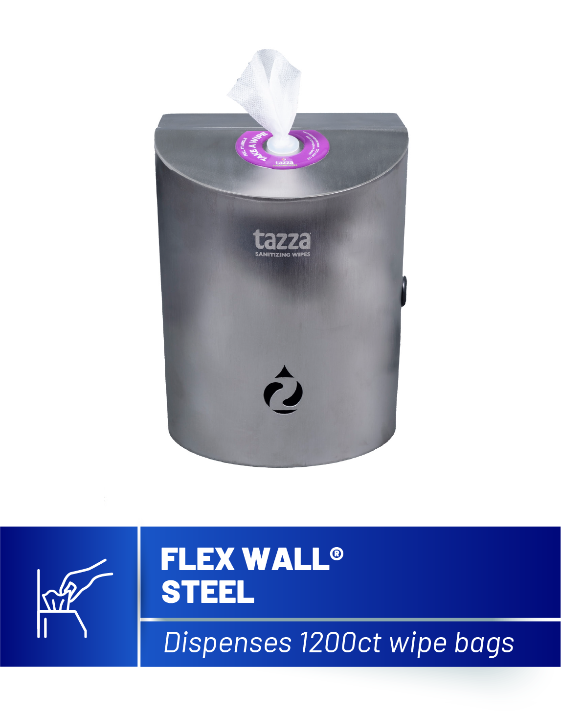 Flex Wall Stainless Steel Wipe Dispenser – Terraboost Flex Wall Stainless Steel Wipe Dispenser – Terraboost