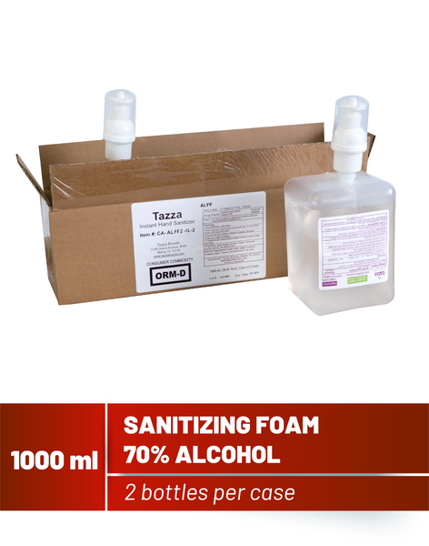 1000mL Alcohol-Based Hand Sanitizing Foam- 2-Bottles per Case