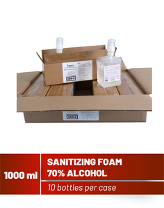 1000mL Alcohol-Based Hand Sanitizing Foam- 10 Bottles per Case