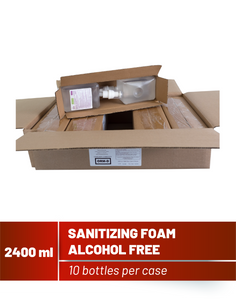 2400mL Alcohol-Free Hand Sanitizing Foam - 10-bottles per case