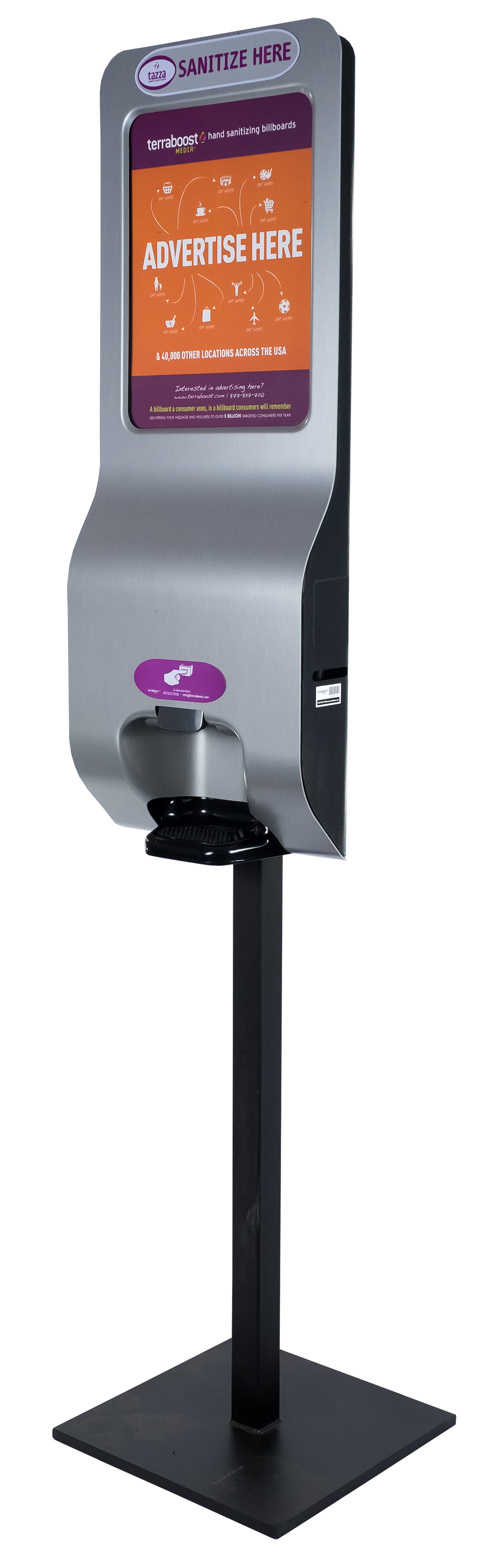 Luxury Manual Hand Sanitizer Stand And Dispenser - Terraboost