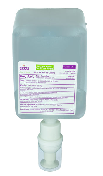 1000mL Alcohol-Free Hand Sanitizing Foam- 2 Bottles per Case