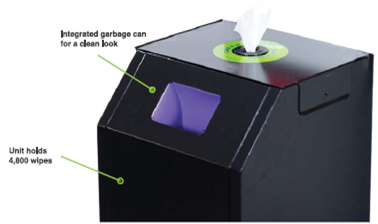 Mini Premium Sanitizing Wipe Dispenser (Base Only)